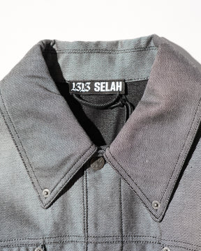 <span style="color: #f50b0b;">Last One</span> 1313 SELAH / SANTIAGO DENIM JACKET SILVER