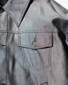 <span style="color: #f50b0b;">Last One</span> 1313 SELAH / SANTIAGO DENIM JACKET SILVER