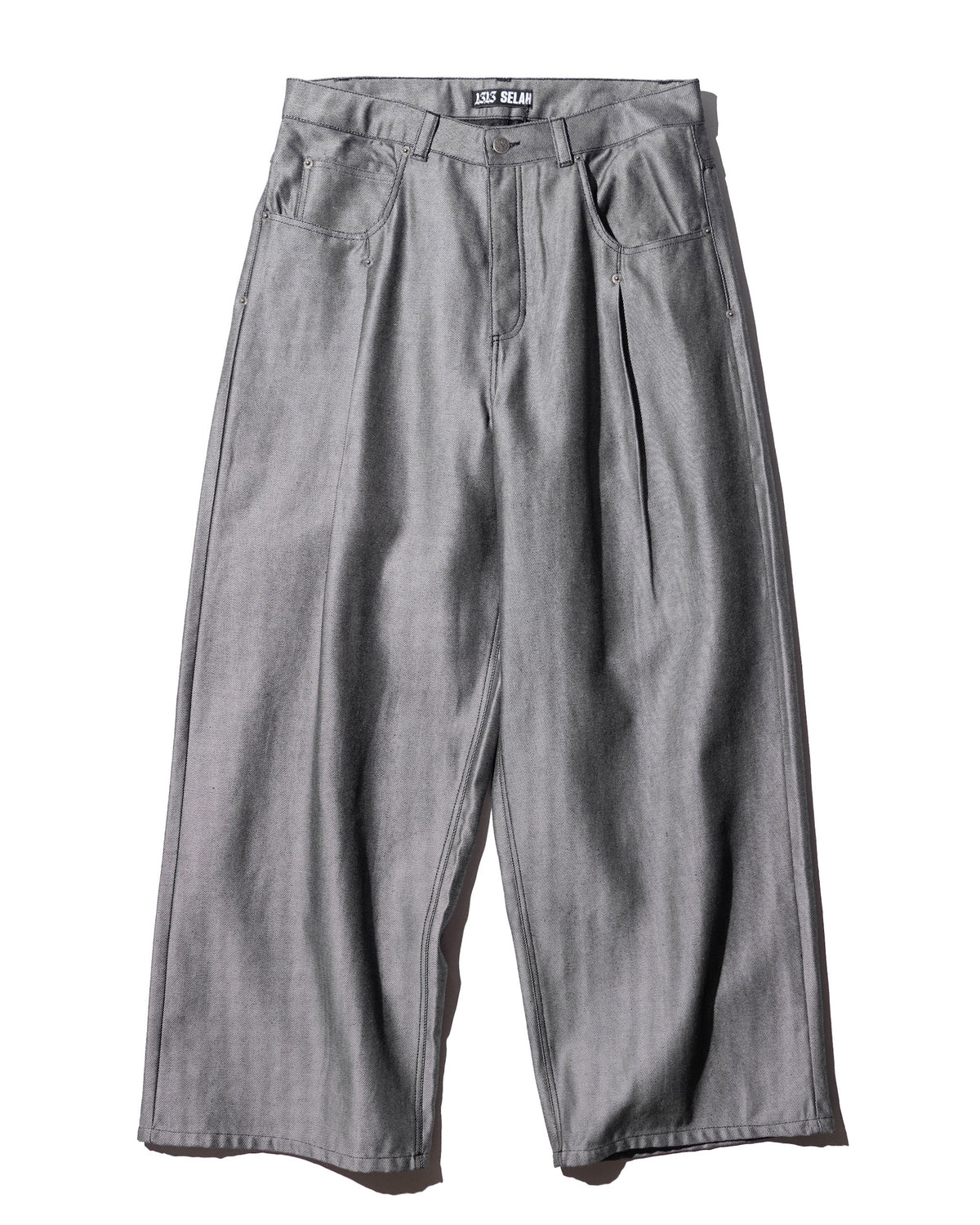 <span style="color: #f50b0b;">Last One</span>  1313 SELAH / MAXIMO DENIM PANTS SILVER