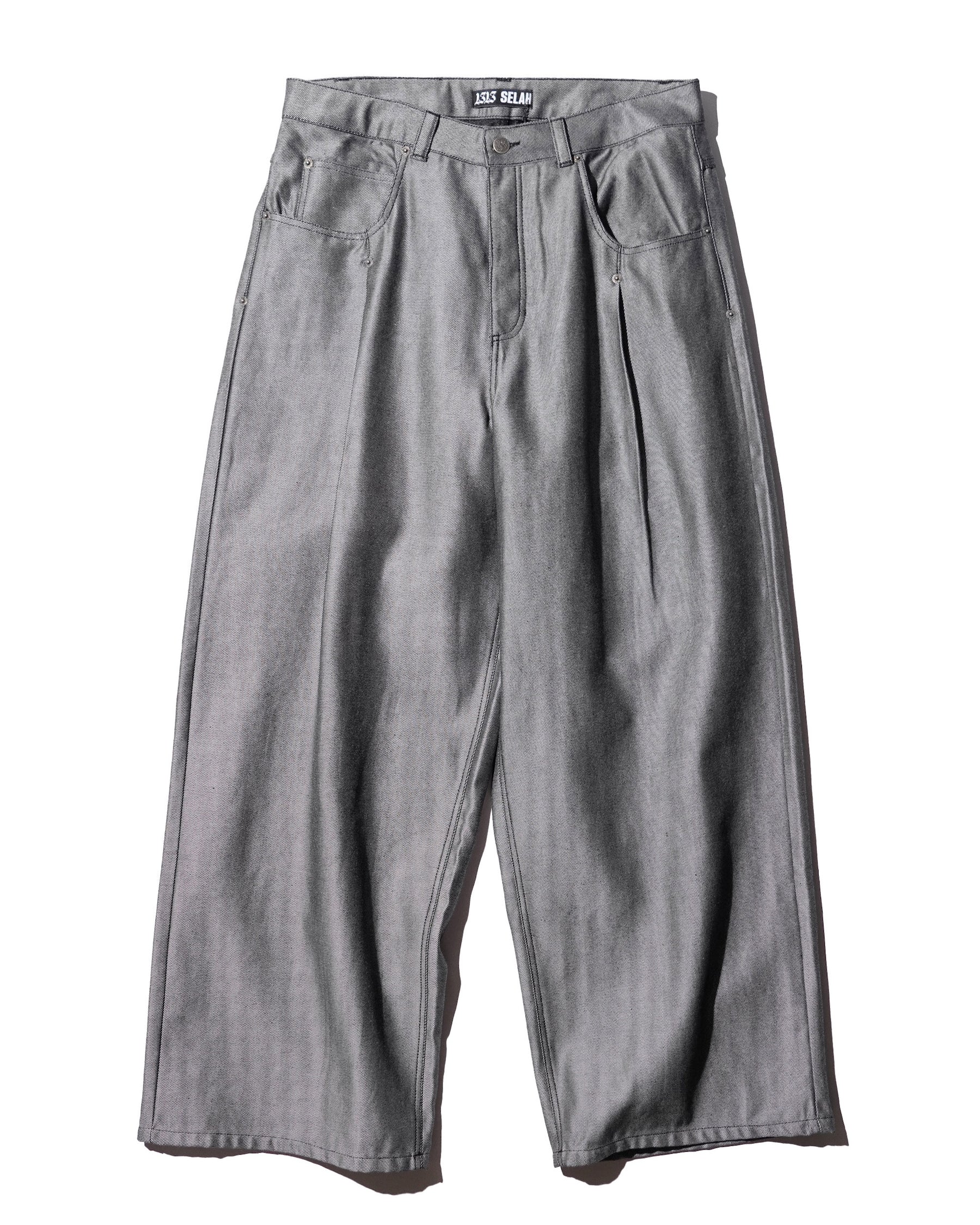 <span style="color: #f50b0b;">Last One</span>  1313 SELAH / MAXIMO DENIM PANTS SILVER