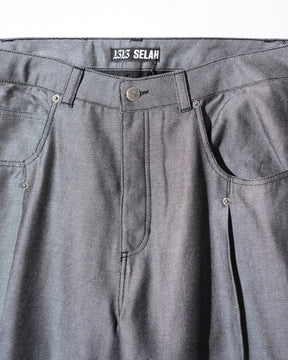 <span style="color: #f50b0b;">Last One</span>  1313 SELAH / MAXIMO DENIM PANTS SILVER