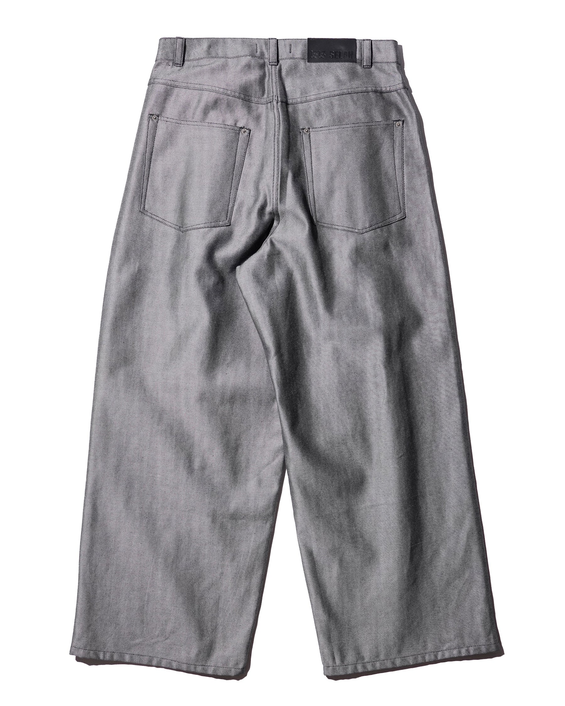<span style="color: #f50b0b;">Last One</span>  1313 SELAH / MAXIMO DENIM PANTS SILVER