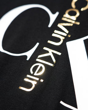 Calvin Klein / PRINTED LOGO TEE BLACK