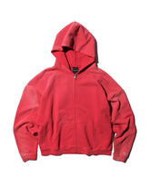 CCTB / CHAIN CROP ZIP HOODIE FADED RED
