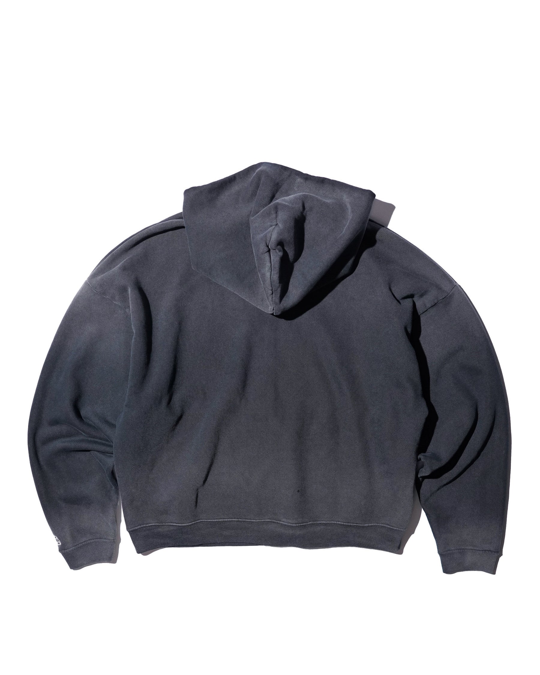 CCTB / CHAIN CROP ZIP HOODIE FADED BLACK