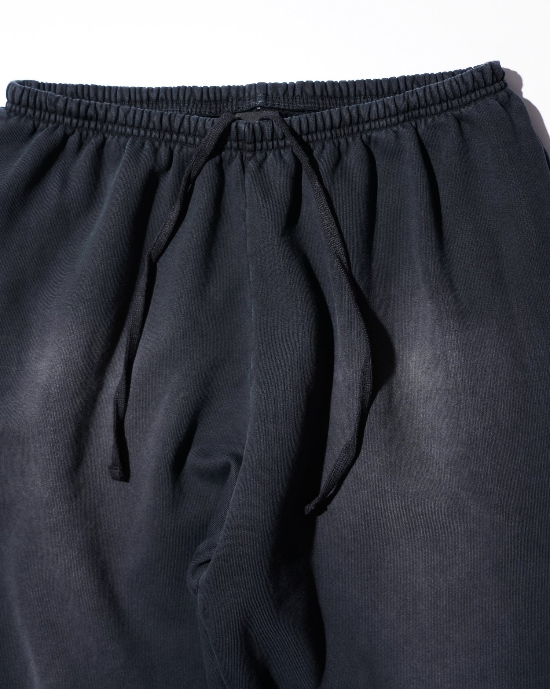 CCTB / CHAIN BAGGY SWEAT PANTS FADED BLACK