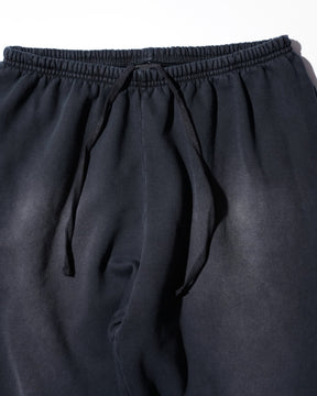 CCTB / CHAIN BAGGY SWEAT PANTS FADED BLACK