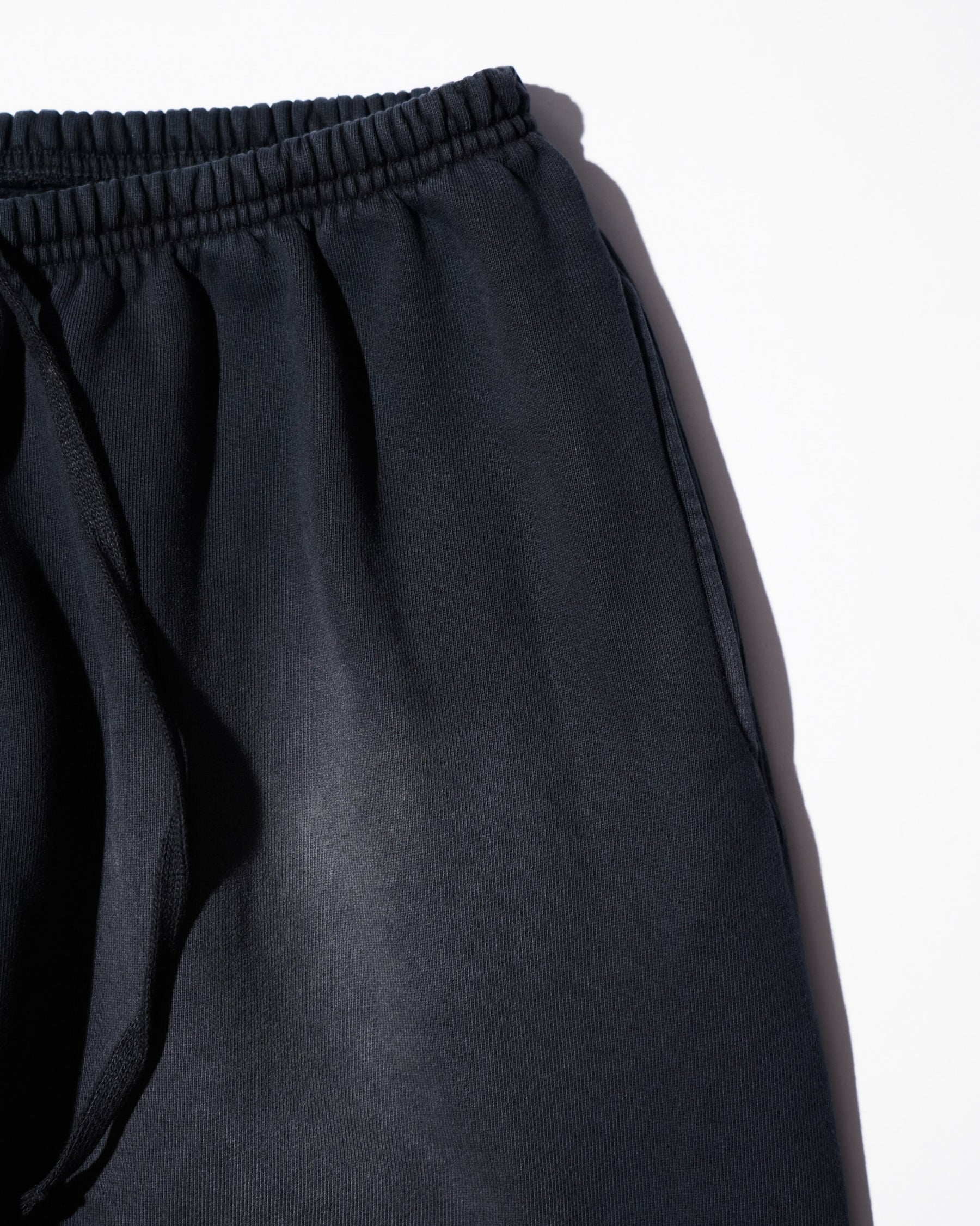 CCTB / CHAIN BAGGY SWEAT PANTS FADED BLACK