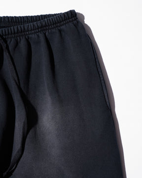 CCTB / CHAIN BAGGY SWEAT PANTS FADED BLACK