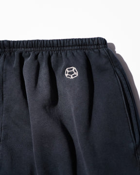 CCTB / CHAIN BAGGY SWEAT PANTS FADED BLACK
