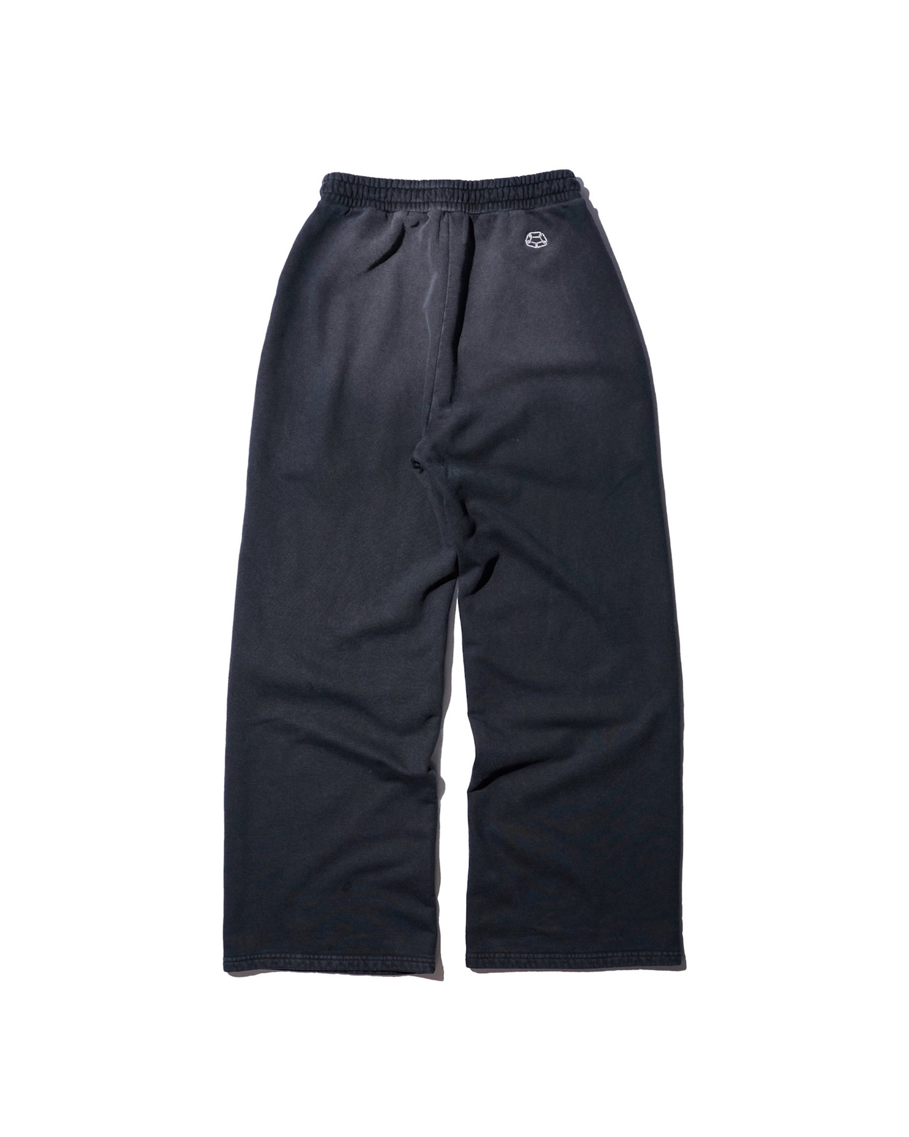 CCTB / CHAIN WIDE LEG SWEAT PANTS FADED BLACK