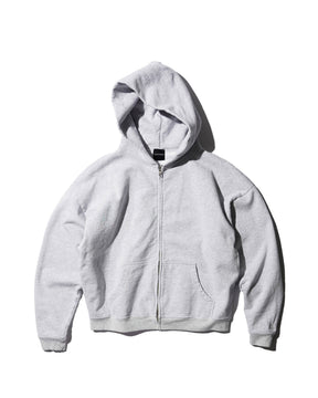 CCTB / CHAIN CROP ZIP HOODIE ASH GREY