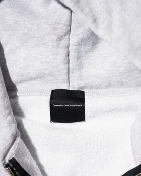 CCTB / CHAIN CROP ZIP HOODIE ASH GREY