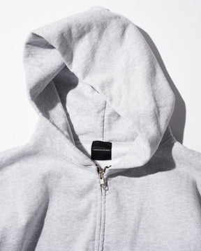 CCTB / CHAIN CROP ZIP HOODIE ASH GREY