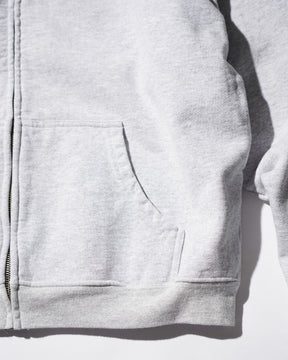 CCTB / CHAIN CROP ZIP HOODIE ASH GREY