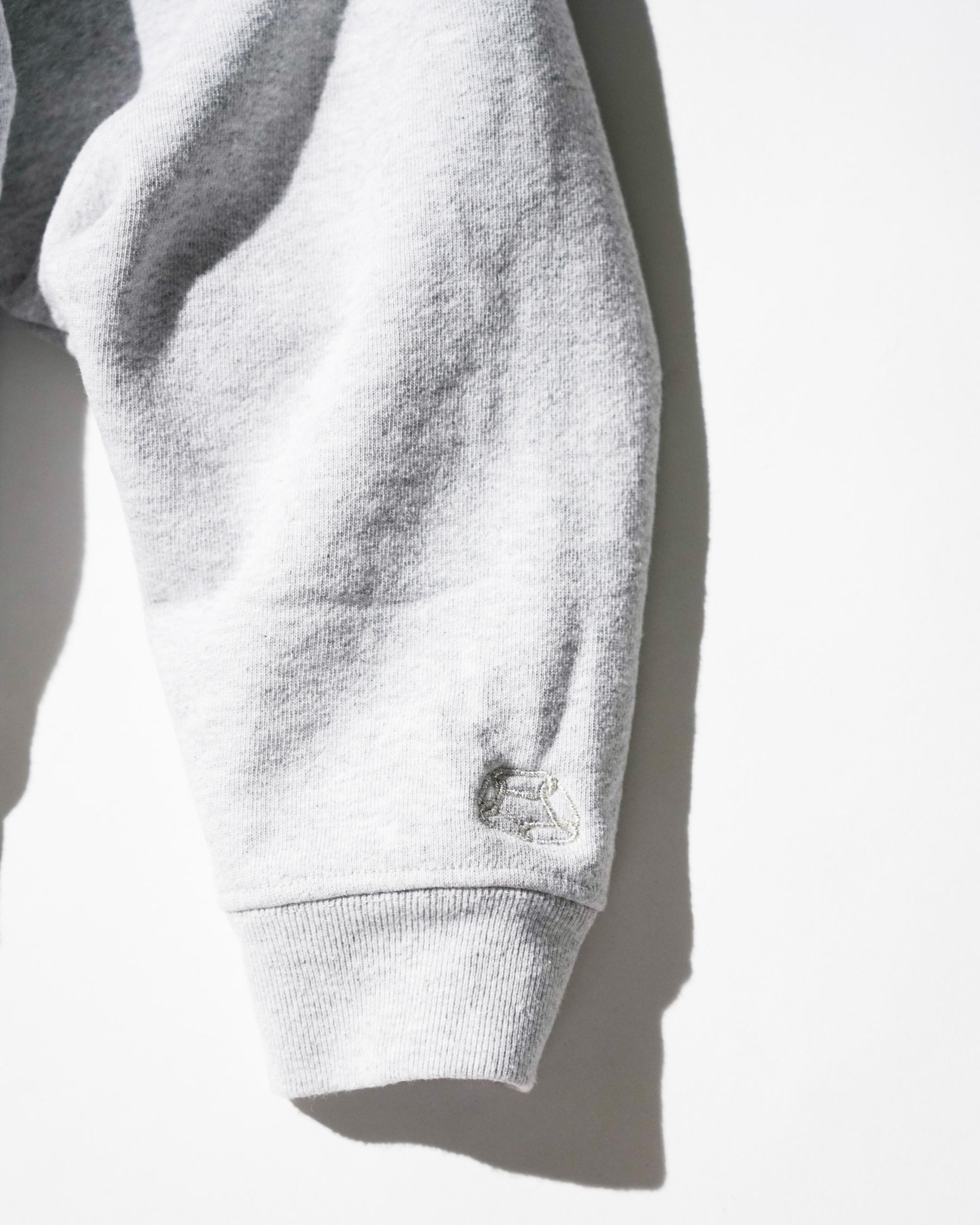 CCTB / CHAIN CROP ZIP HOODIE ASH GREY