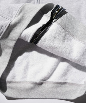 CCTB / CHAIN CROP ZIP HOODIE ASH GREY