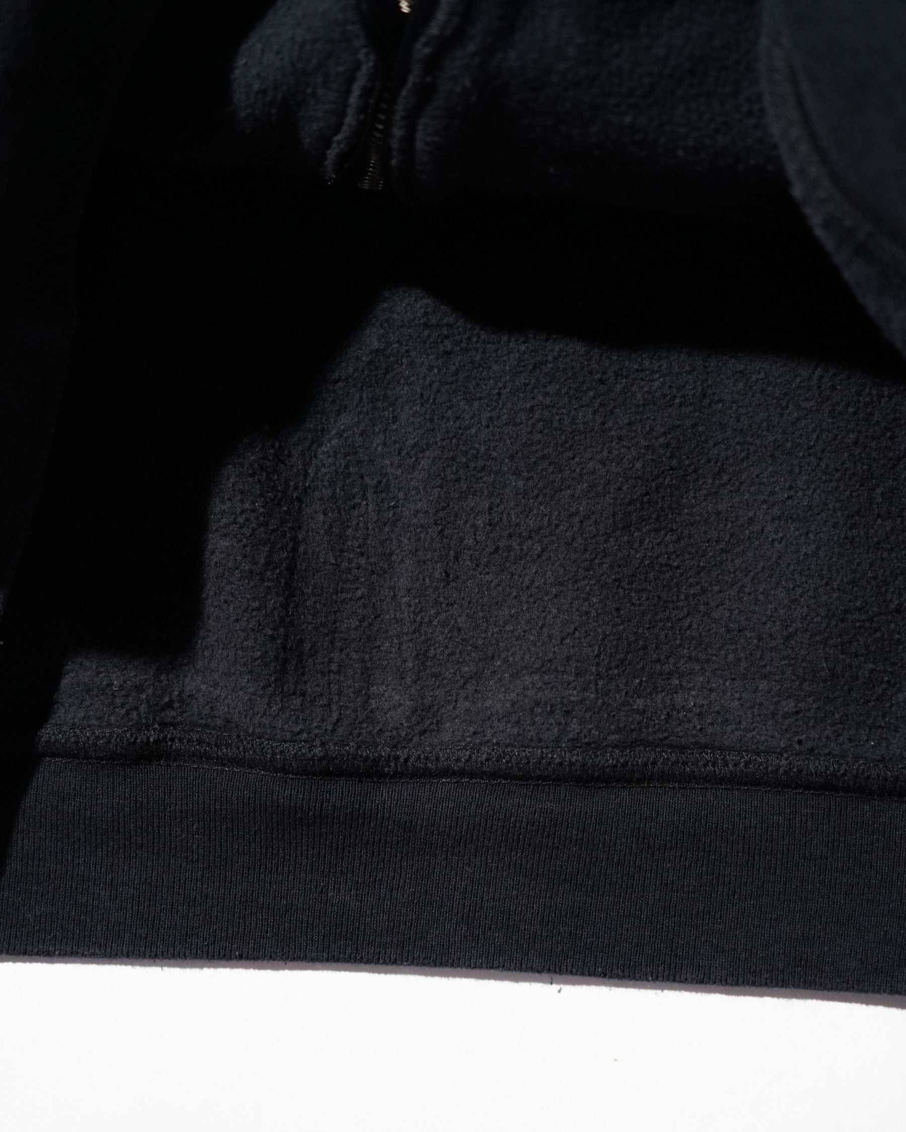 CCTB / CHAIN CROP ZIP HOODIE WASHED BLACK