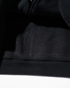 CCTB / CHAIN CROP ZIP HOODIE WASHED BLACK