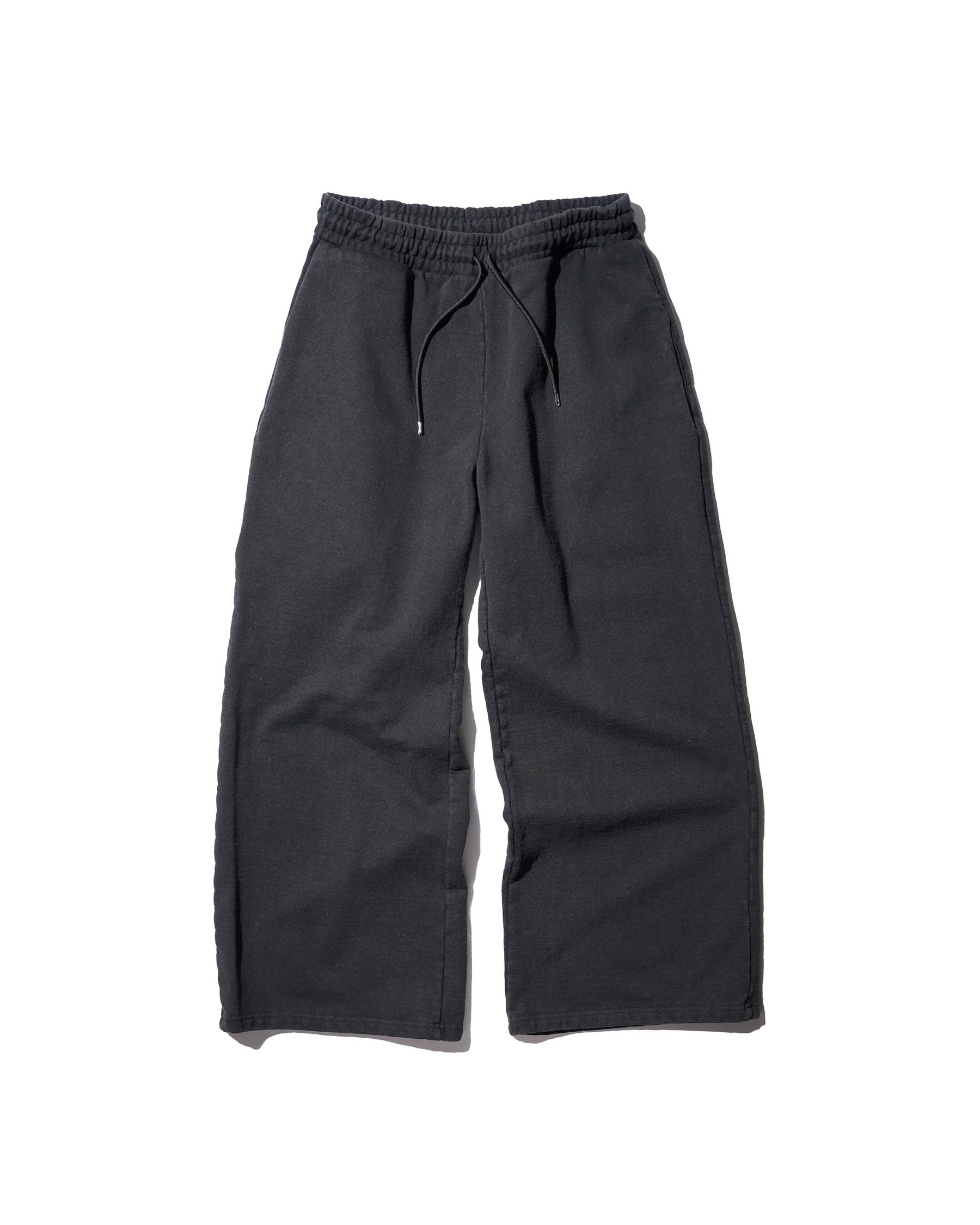 CCTB / CHAIN WIDE LEG SWEAT PANTS WASHED BLACK
