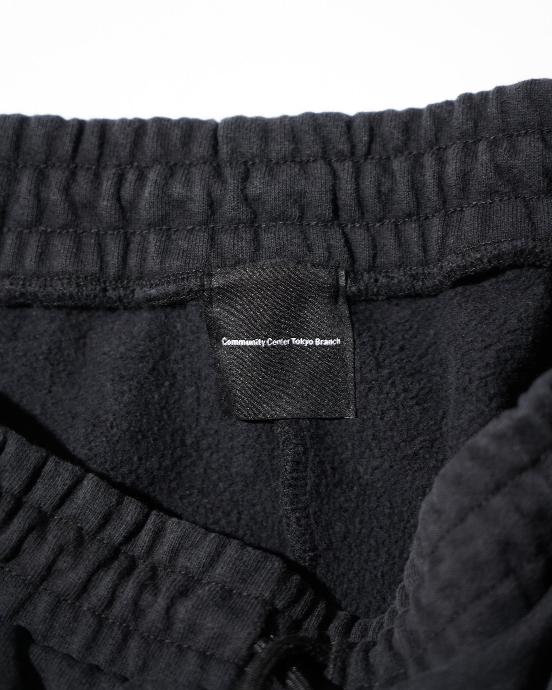 CCTB / CHAIN WIDE LEG SWEAT PANTS WASHED BLACK