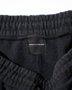 CCTB / CHAIN WIDE LEG SWEAT PANTS WASHED BLACK