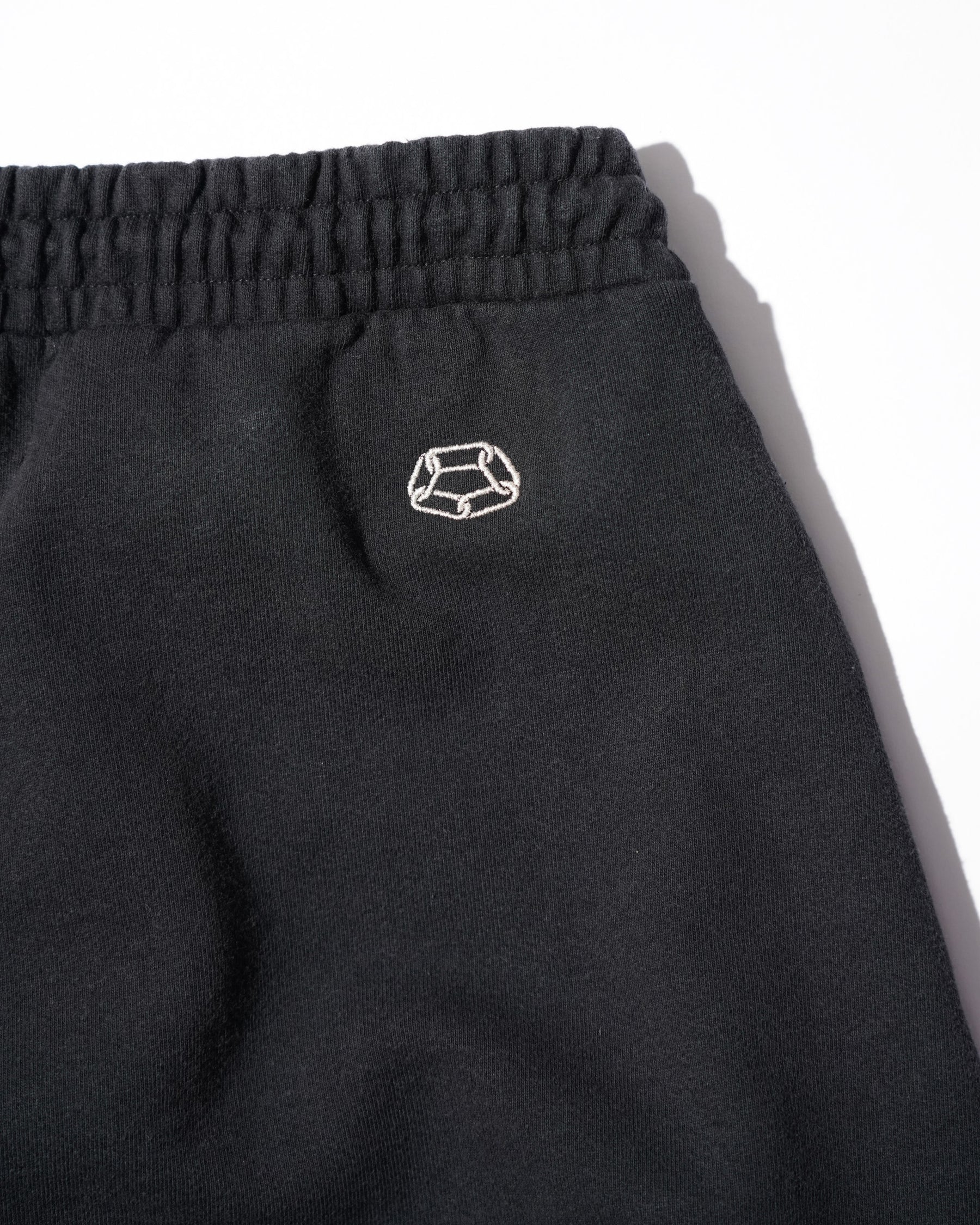 CCTB / CHAIN WIDE LEG SWEAT PANTS WASHED BLACK