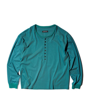 <span style="color: #f50b0b;">Last One</span> TENDER PERSON / HENRY NECK LONG TEE GREEN