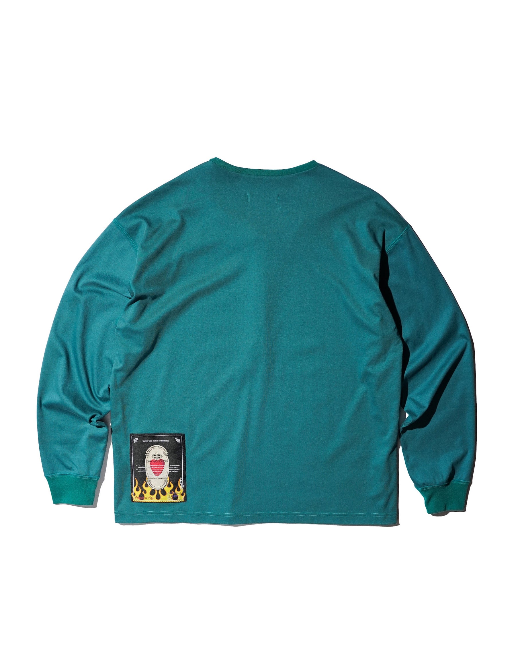 <span style="color: #f50b0b;">Last One</span> TENDER PERSON / HENRY NECK LONG TEE GREEN