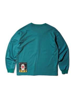 <span style="color: #f50b0b;">Last One</span> TENDER PERSON / HENRY NECK LONG TEE GREEN