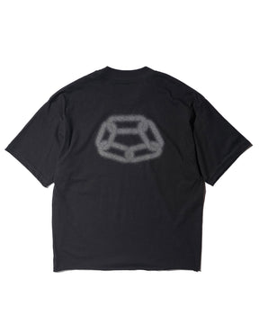 CCTB / CHAIN RAW EDGE T VINTAGE BLACK