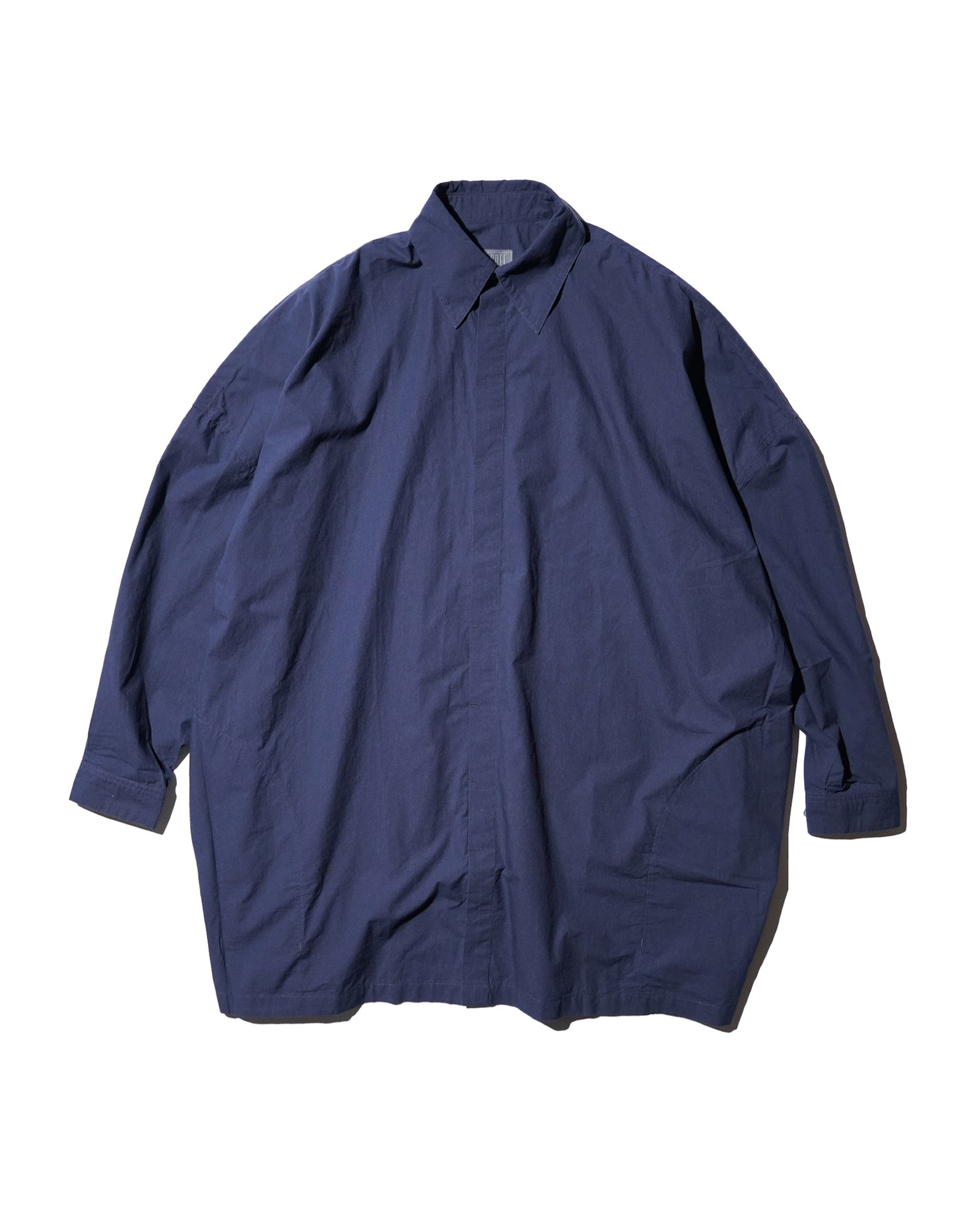 GREI. / PAINTER SHIRT ENZYME WASHED POPLIN MIDNIGHT BLUE