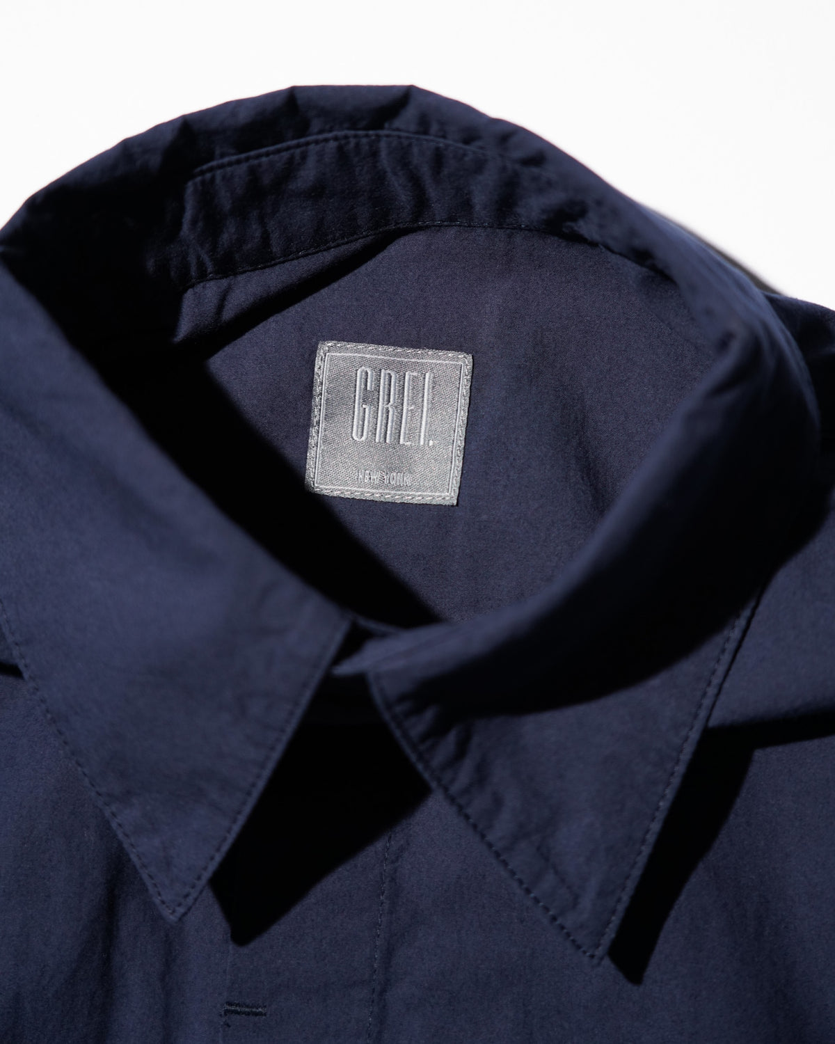 GREI. / PAINTER SHIRT ENZYME WASHED POPLIN MIDNIGHT BLUE