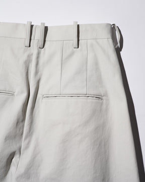 SOSHIOTSUKI / EIGHT TUCK HIGH WEST TROUSERS GREIGE