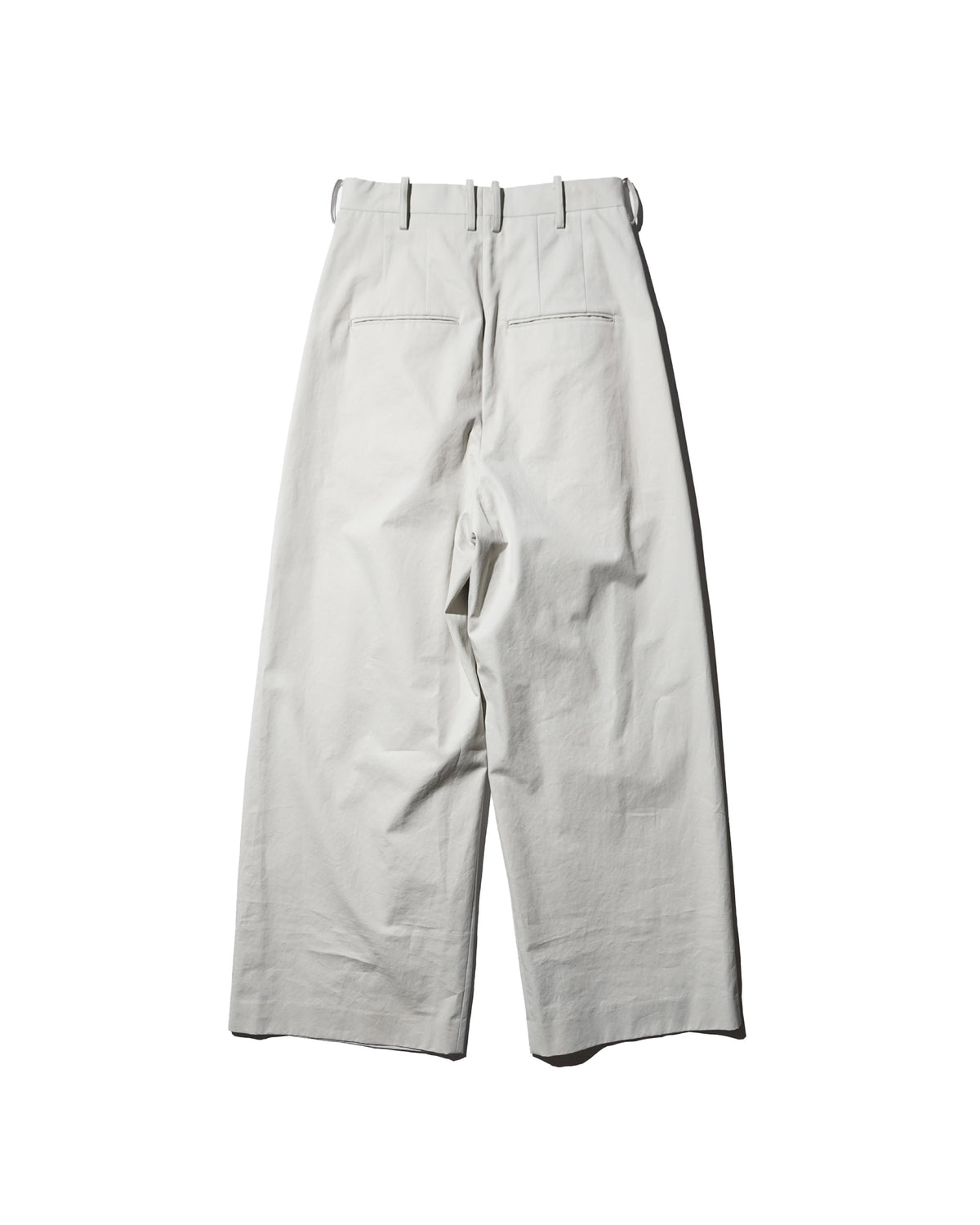 SOSHIOTSUKI / EIGHT TUCK HIGH WEST TROUSERS GREIGE