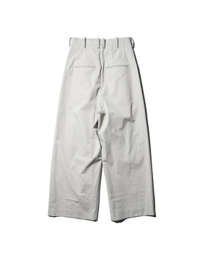 SOSHIOTSUKI / EIGHT TUCK HIGH WEST TROUSERS GREIGE