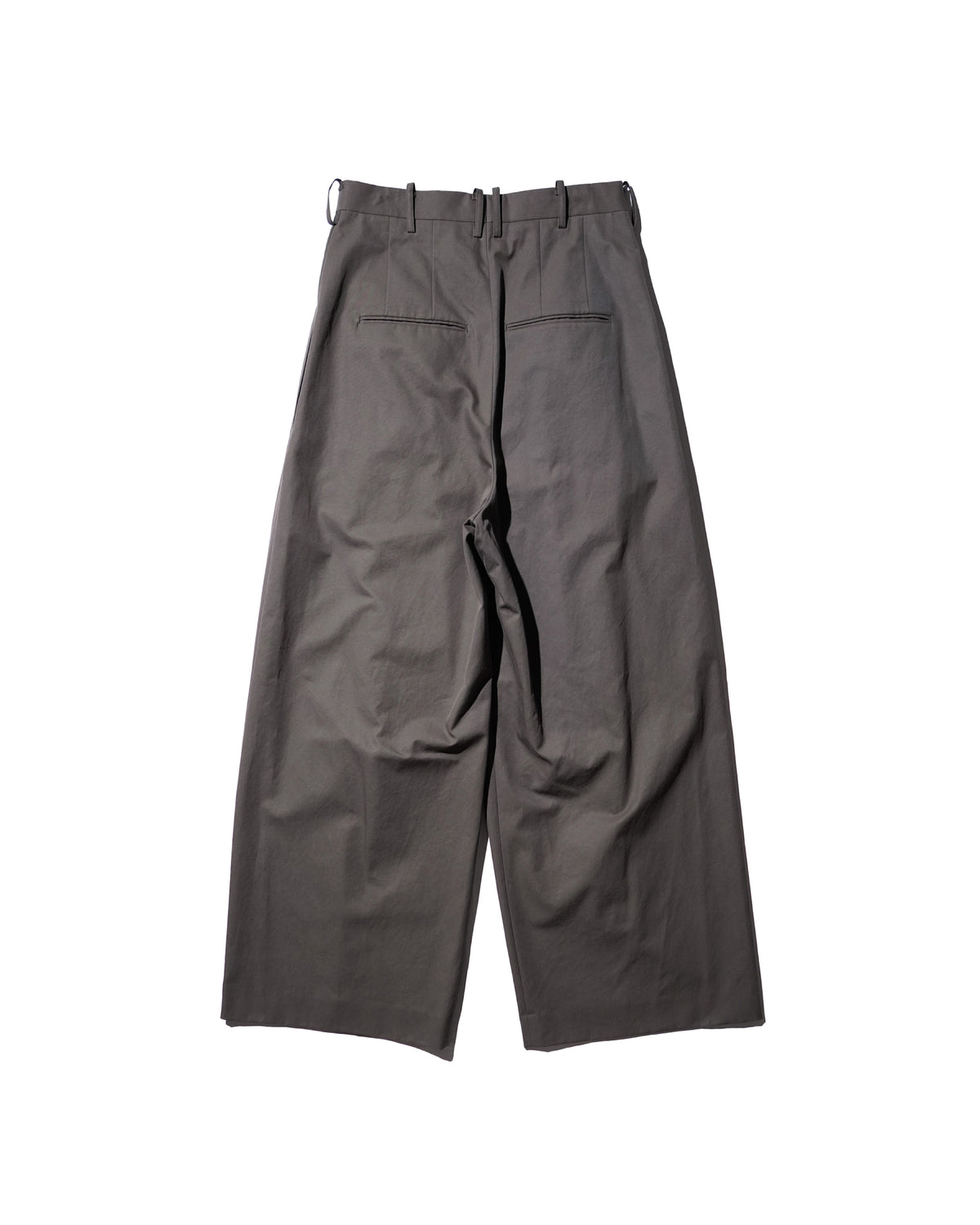 SOSHIOTSUKI / EIGHT TUCK HIGH WEST TROUSERS CHARCOAL