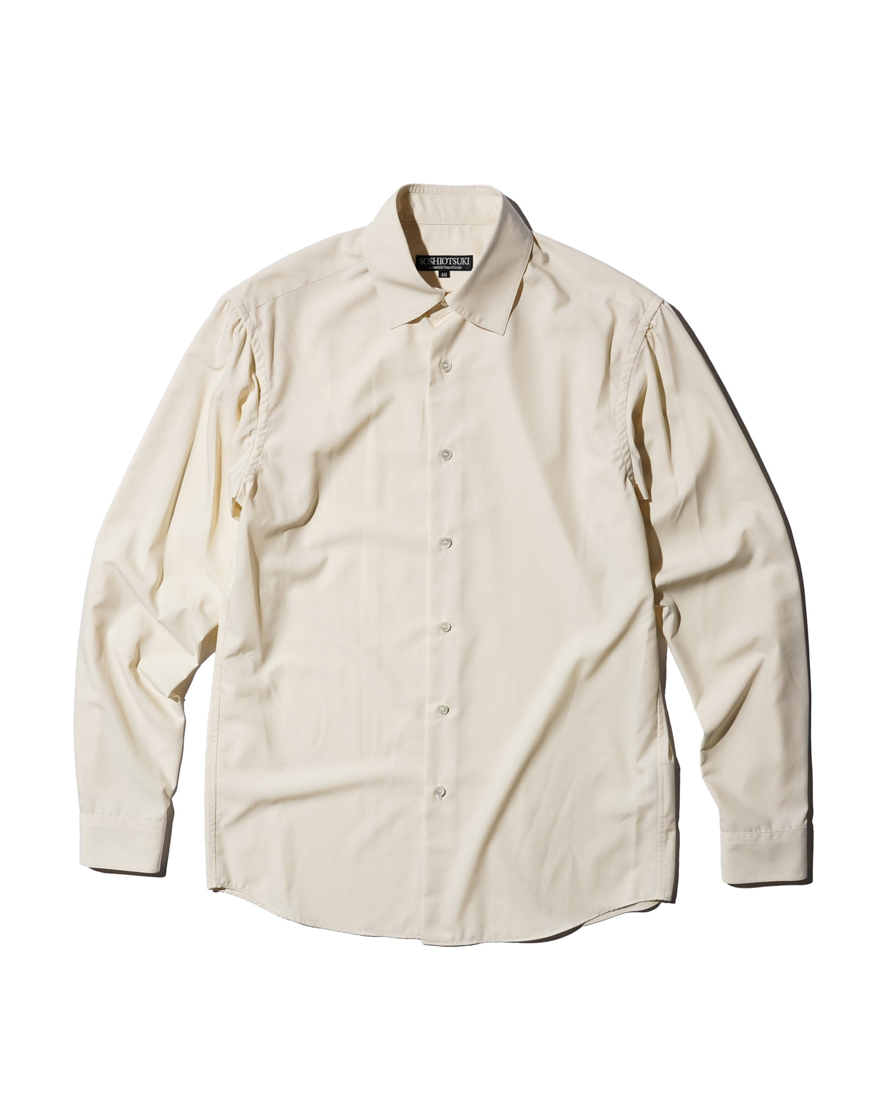 SOSHIOTSUKI / MANICA CAMICIA DRESS SHIRT BEIGE
