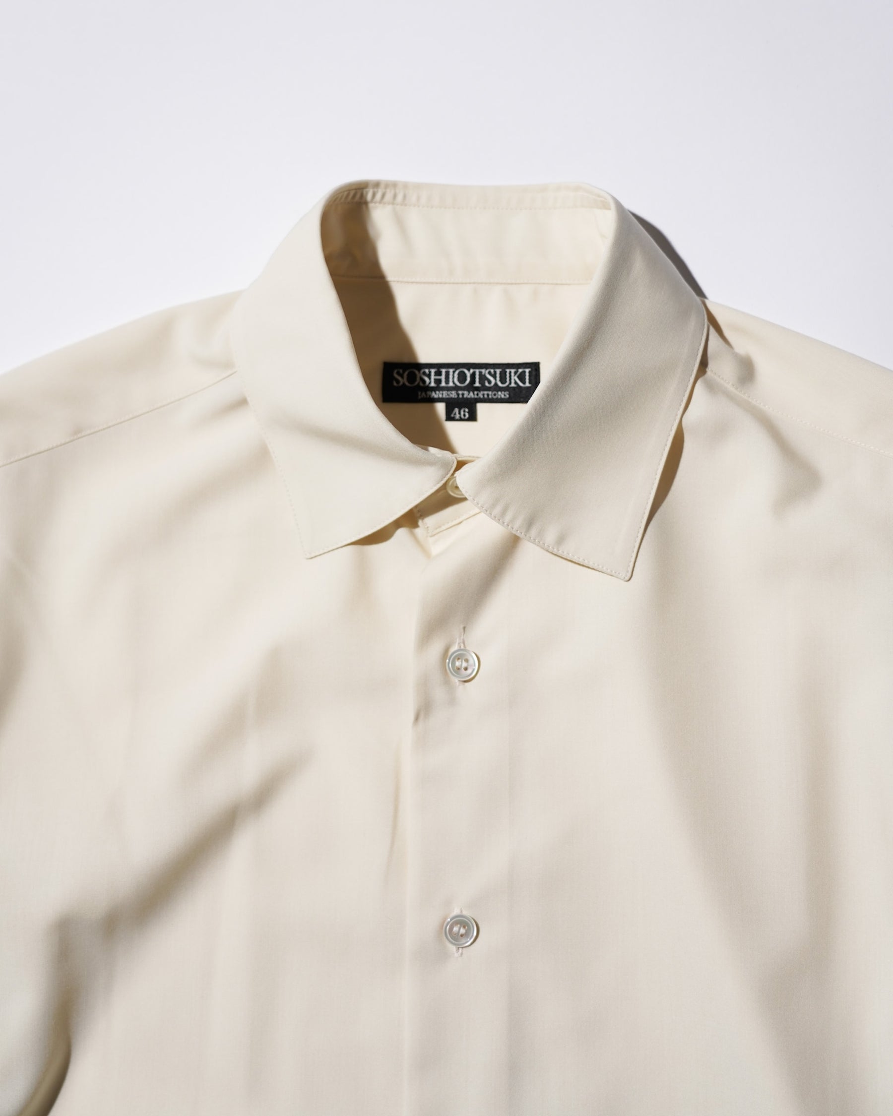 SOSHIOTSUKI / MANICA CAMICIA DRESS SHIRT BEIGE