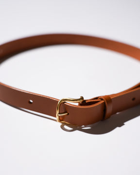 <span style="color: #f50b0b;">Last One</span> SOSHIOTSUKI / DRAPE BUCKLE BELT BROWN