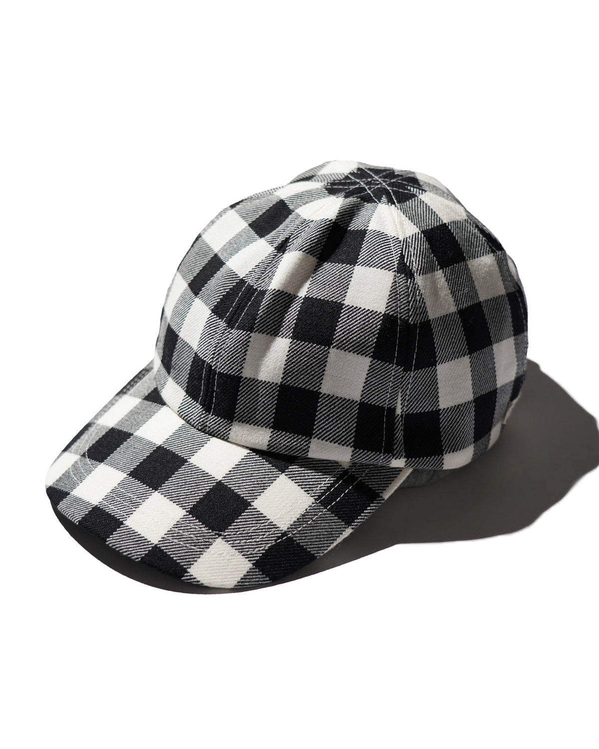 TSTS / GINGHAM WOOL DRAWSTRING CAP BLACK GINGHAM