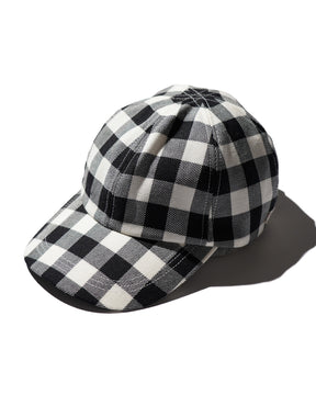 <span style="color: #f50b0b;">Last One</span> TSTS / GINGHAM WOOL DRAWSTRING CAP BLACK GINGHAM