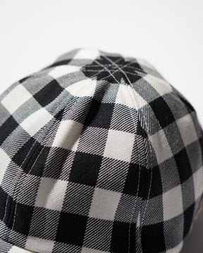 <span style="color: #f50b0b;">Last One</span> TSTS / GINGHAM WOOL DRAWSTRING CAP BLACK GINGHAM
