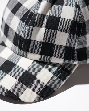 <span style="color: #f50b0b;">Last One</span> TSTS / GINGHAM WOOL DRAWSTRING CAP BLACK GINGHAM