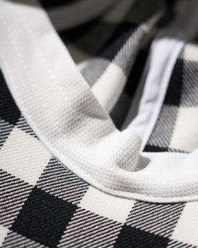 <span style="color: #f50b0b;">Last One</span> TSTS / GINGHAM WOOL DRAWSTRING CAP BLACK GINGHAM