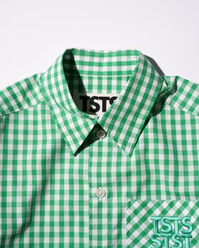 TSTS / TSTS GINGHAM SHIRT GREEN GINGHAM