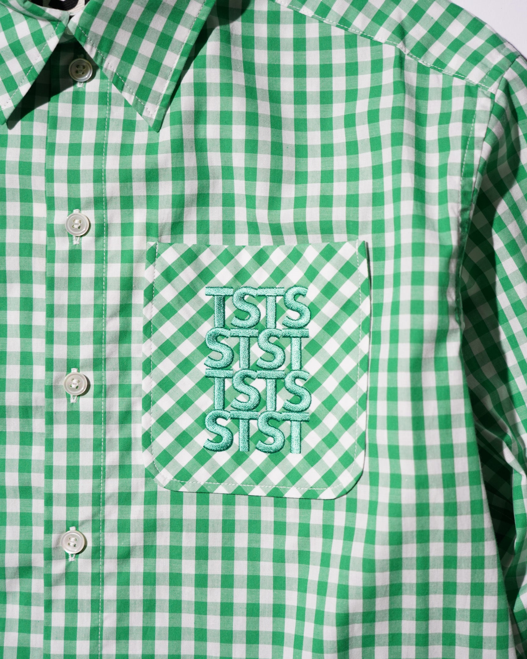 TSTS / TSTS GINGHAM SHIRT GREEN GINGHAM