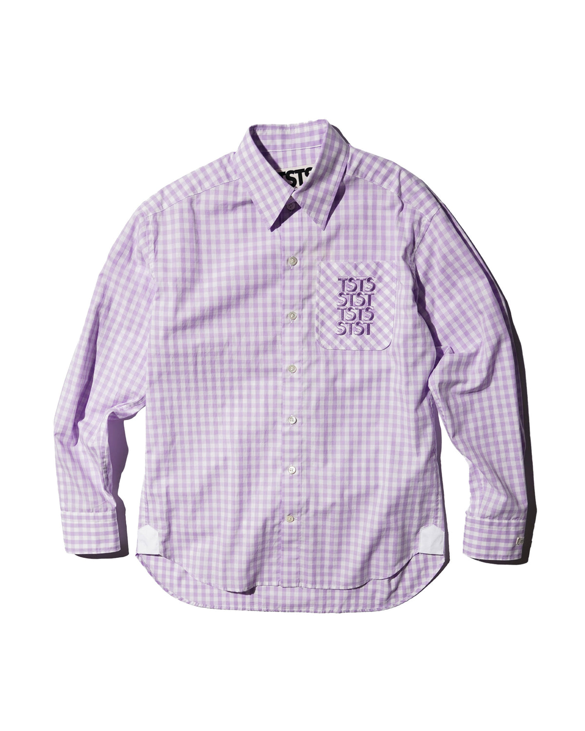 TSTS / TSTS GINGHAM SHIRT LIGHT PURPLE GINGHAM