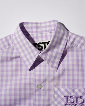 TSTS / TSTS GINGHAM SHIRT LIGHT PURPLE GINGHAM