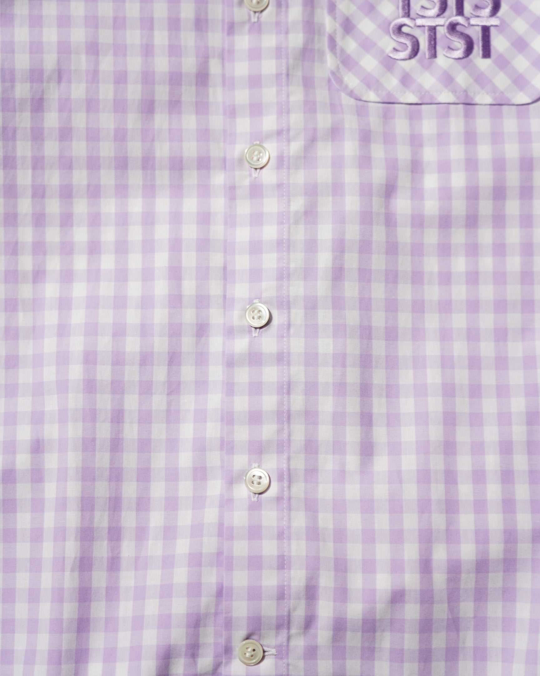TSTS / TSTS GINGHAM SHIRT LIGHT PURPLE GINGHAM